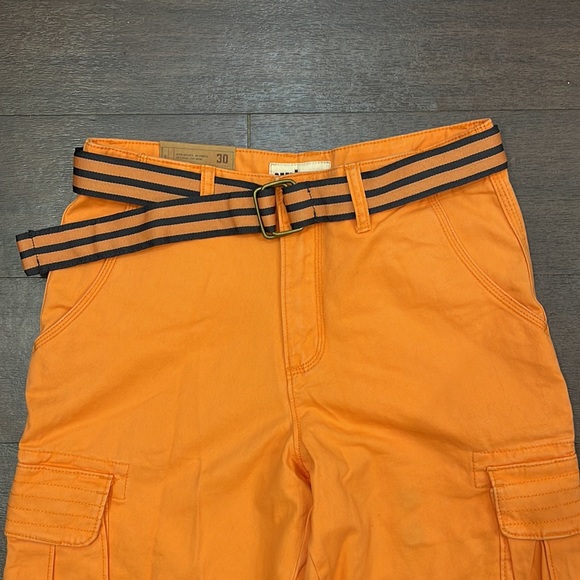 NWT urban pipeline Cargo Shorts Classic Length Size 30 Orange - Picture 4 of 7
